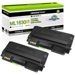 greencycle 2 Pack ML-D1630A Toner Cartridge High Yield Compatible for Samsung ML1630 ML-1630 ML-1630W SCX-4500 SCX-4500W Series Printer