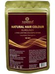 Natural Hair Colour without chemical Samisha Natural Burgundy Hair Colour for Women | Ammonia Free hair colour Damage Free | Organic Hair Colour with 6 Herbal Extracts 100% Grey Coverage & Long Lasting Herbal Hair Colour for Women