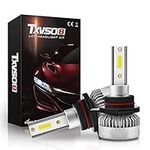 ZIHAOE 9012 LED Headlight Bulb, 110W Car Headlight, 20000lm 6000k White, 9v-32v Halogen/Xenon Bulb Replacement Kits, 55W / Bulb, 2Pcs / Set