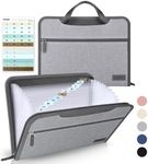 Sooez Heavy Duty Accordion File Organizer with Hidden Handle, Portable 12 Pockets Expanding File Folders, Cloth Monthly Bills Receipt Organizer for Letter/A4, School Classroom Home & Office Supplies