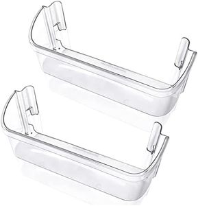 UPGRADED 2 Pack 240323002 Refrigerator Door Bin Shelf Compatible with Frigidaire & Kenmore Bottom 2 Shelves on Refrigerator Side, PS429725, AP2115742 Replacement Parts