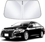 Car Sun Shade Front Windshield Compatible with Toyota Camry Upgraded 2024-2018 Custom Fit LE XSE XLE Hybrid SE Sedan 2024 2023 2022 2021 2020 2019 2018 Window Sunshade Protector Shield Sun Visor Cover