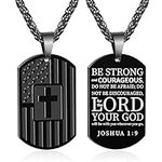 Duodiner Dog Tag Necklace for Men B