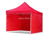 Invezo Gazebo Outdoor Tent 10x10 feet (Super Heavy Duty, 34 kgs with 3 Plain Side Covers/Red) Waterproof, Foldable Canopy/Portable Tent - 2 Mints Installation