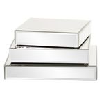 Howard Elliott Collection 3-Piece Square Mirrored Display Platforms