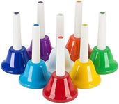 OriGlam 8 Note Diatonic Metal Hand Bells Set Musical Instrument for Musical Instrument