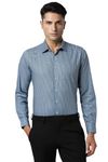 Van Heusen Men's Slim Fit Shirt (VHSFFSLBP63864_Dark Blue 39)