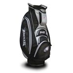 Team Golf NFL Philadelphia Eagles Victory Cart Bag, 10-Way Top with Integrated Dual Handle & External Putter Well, Cooler Pocket, Padded Strap, Umbrella Holder & Removable Rain Hood