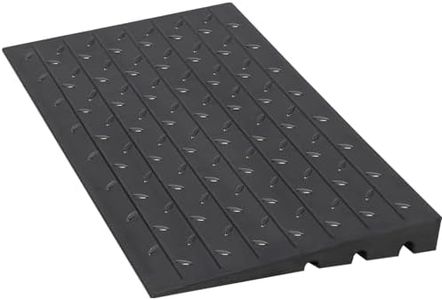 Garvee 2.5" Rise Rubber Threshold Ramp Doorway Wheelchair Ramp for Wheelchairs, Mobility Scooters Home Doorways Driveways Power Chairs with 3 Channels Cord Cover, 2500LBS Driveway Curb Ramps Handicap