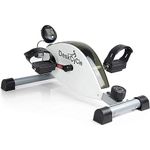 DeskCycle Under Desk Bike Pedal Exerciser Pedalier Exerciseur Mini Exercise Bike for Home Gym - White