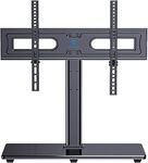 PERLESMITH Universal TV Stand Table Top TV Base for 37 to 75 inch LCD LED OLED 4K Plasma Flat Screen TVs - Height Adjustable TV Mount Stand with Tempered Glass Base, VESA 600x400mm, Holds up to 99lbs