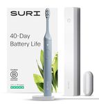 SURI Electric Toothbrush—Sustainable Electric Toothbrushes Adults. Slim Sonic Toothbrush & Accessories. 40-Day Battery, 2 Modes. Travel Toothbrush. Ideal Christmas Gifts for Women & Gifts for Men