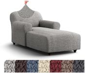 PAULATO BY GA.I.CO. Chaise Lounge Cover Lounge Chair Sofa Slipcover- Soft Polyester Fabric Slipcovers - 1-Piece Form Fit Stretch Furniture Slipcover - Mille Righe Collection