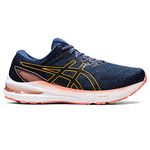 ASICS Women's GT-2000 10 Running Shoes, Midnight Blue/Tiger Yellow, 10.5