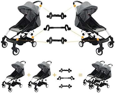 Twin Stroller Connector for Baby Universal Fits Umbrella Strollers Babyzen YOYO Yoya Etc.. Turns Two Single Strollers into a Double Stroller