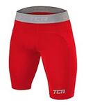 TCA Boys' Pro Performance Compression Base Layer Thermal Under Shorts - Team Red, 8-10 Years