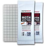 Entopest 20 Pack Pheromone Pads for Common Clothes Moth, Replacement Refill for Room & Wardrobe Hanger Control Traps