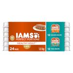 IAMS Perfect Portions Wet Cat Food Adult Grain Free - Chicken and Tuna Paté Variety Pack, 75g (24 Pack)