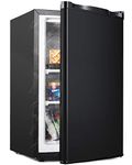 Northair Upright Freezer - 3.0 Cu Ft with Shelves - Reversible Door Hinge and Adjustable Feet - Quiet Mini Freezer - Black