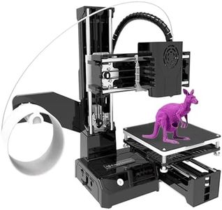 Mini 3D Printer Desktop Printing Machine - DIY 3D Printers - 100x100x100mm Print Size Removable Platform One-Key Printing with TF Card PLA Sample Filament for Beginners Household Education (Black)