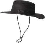 MISSION Cooling Anywhere Boonie Hat, Blackout - Unisex Wide-Brim Hat for Men & Women - Lightweight & Durable - Cools Up to 2 Hours - UPF 50 Sun Protection - Machine Washable