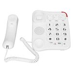 VBESTLIFE Big Button Phone for Seniors, One Touch Dialling for Visually Impaired, Amplified Sound Corded Landline Telephone for Seniors, Hearing Impaired