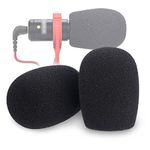 YOUSHARES VideoMicro Windscreen Foam Filter - Wind Shield Fits Rode VideoMic Me Me-L Compact Microphone (2 PACK)