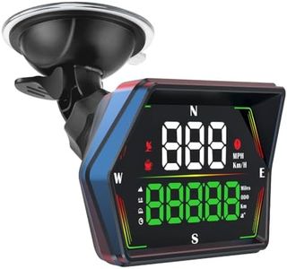 HUD Heads Up Display for Cars 2025 New Universal Digital GPS Speedometer LED Display with MPH Speed Compass Overspeed Alarm Fatigued Driving Alert,USB Cable Plug and Play for All Vehicle