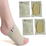 Lingssss 2 Pair High Arch Support Brace Compression Sleeve with Gel Pad Cushion Pillow for Flat Feet Foot Arch Support Shoe Insert Insole, Helps Relief Plantar Fasciitis under Boots (2 pair arch support pads)