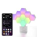 Cololight RGB Lamp, Smart Table Lamp, 2.4GHz WiFi only, App Control & Voice Control, Compatible with Alexa & Google Assistant, Gaming Desk Lamp, Mood Lamp for Bedroom, Pro, 9 Hexagons