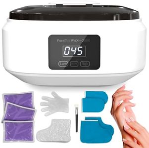 Paraffin Wax Machine for Hand and Feet – Full Set Hand Wax Paraffin Machine 3400ml – Fast Heating, Keep Warm, Adjustable Temperature (Two Modes) for Moisturizing Spa | Soft and Smooth Skin at Home