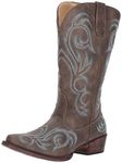 ROPER Women's Riley Western Boot, Brown, 4.5 UK