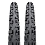 Continental Ride Tour 700 x 42c Bike Tyres with Ano Adapters (Pair)