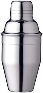 Delidge Cocktail Stainless Steel Wine Shaker with Strainer and Lid Top, Single Martini 8.4oz（250ml） Silver