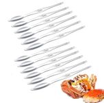 EQLEF Seafood Forks Picks, Crab and Lobster Picking Tools Stainless Steel Pack of 12