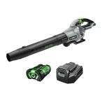 EGO Power+ LB6151 615 CFM Variable-Speed 56-Volt Lithium-ion Cordless Leaf Blower with 2.5Ah Battery and Charger, Black