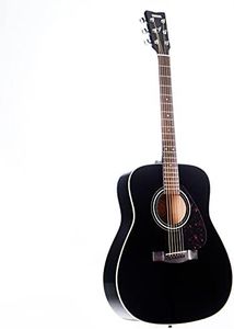 Yamaha F370 Guitarra Acústica Guitarra Folk 4/4 de madera, escala 634 mm, 25 pulgadas, 6 cuerdas metálicas, Color Negro