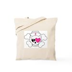 CafePress Pirate Nurse Tote Bag Natural Canvas Tote Bag, Reusable Shopping Bag