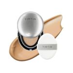 TIRTIR Mask Fit Aura Cushion Foundation, Full coverage, Skin fit, Satin Glow Finish, Korean Cushion Foundation #33N MACCHIATO, 4.5g