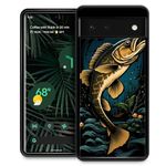 Goodsprout Compatible with Google Pixel 7 Case,Dark Largemouth Fish Amazing Pattern Design Shockproof Anti-Scratch Hard PC Back Case for Google Pixel 7