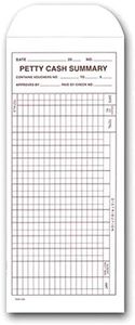 Petty Cash Summary Envelopes (Accounting Form DSA-230) (50 per Pack)