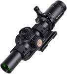 WestHunter Optics HD 1-6x24 IR Riflescope, 30mm Tube Red Green Illuminated Reticle Second Focal Plane Tactical Precision 1/5 MIL Shooting Scope | Reticle-A, Picatinny Shooting Kit A