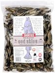 Polkadog Cod Skins Dog Treat - Lean Protein, Made in USA, Single-Ingredient, Grain & Gluten Free, for All Breeds - Crunchy Fish Skin Treat for Teeth Health, 2lb Shortie