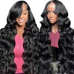 24 Inch 200% Density 13x4 HD Lace Front Wigs Human Hair Body Wave for Black Women Lace Frontal Wigs Human Hair Pre Plucked With Baby Hair Real Brazilian Virgin Human Hair Glueless Wig (61cm)