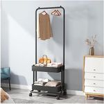 Metal Clothing Rack On Wheels