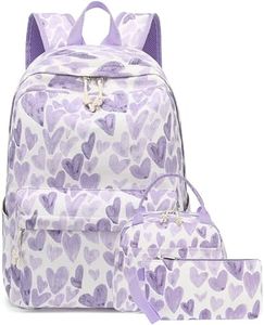 Bluboon School Backpack Teens Girls Boys Kids School Book Bags with Lunch Box Pencil Bag