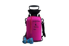 Petacarium Insulated Portable Shower (5 Litre, Pink) for Dogs, Camping, Paddleboarding, Muddy Walks