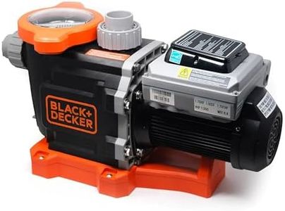 BLACK+DECKER Variable Speed Pool Pump Inground with Filter Basket and Easy Programmable Touch Pad Interface, 1.5 HP