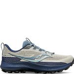 Saucony Men's Peregrine 13 Trail Running Shoe, Dust/Night, 8 US