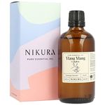 Nikura Ylang Ylang (Complete) Essential Oil - 100ml | 100% Pure Natural Oils | Perfect For Diffuser, Aromatherapy, Humidifier | Great For Stress Relief, Mood Boost, Skincare, Sleep | Vegan & 100% Pure